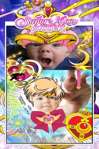 Manga & Anime Sailor Sticker Camera : Pretty Crystal Photo Dress Up For Sailor Moon screenshot 3