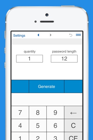 Secure password generator and strong random passwords list maker screenshot 2