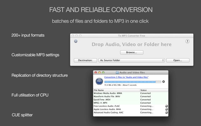 To Mp3 Converter Free をmac App Storeで