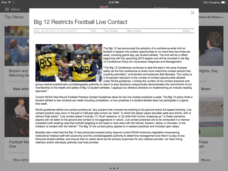 Big 12 Sports for iPad 2015
