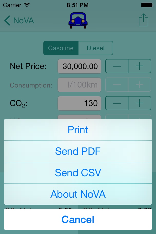 NoVA Calculator for Austrian Vehicles screenshot 4