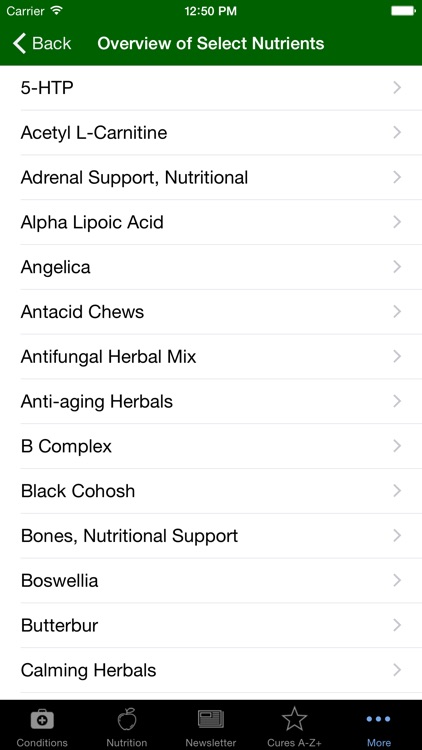 Cures A-Z