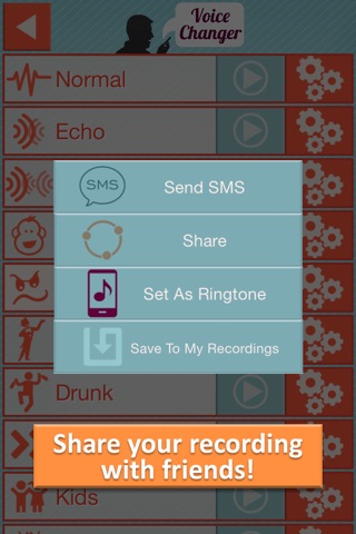 Voice Changer Audio Effects Recorder - Record Voices Change your Speech & Morph Recordings screenshot 4