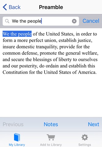 U.S. Constitution screenshot 2