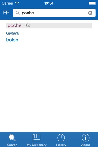 Portuguese <> French Dictionary + Vocabulary trainer screenshot 2