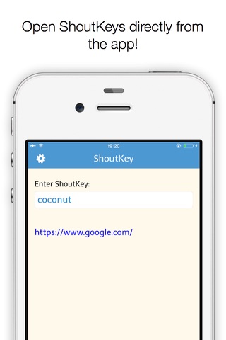 ShoutKey - share links with a shout screenshot 2