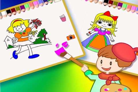 Colouring Book 5 - Making the girls colorful screenshot 2