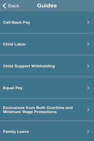 Wage & Hour Guide for iPhone screenshot 3