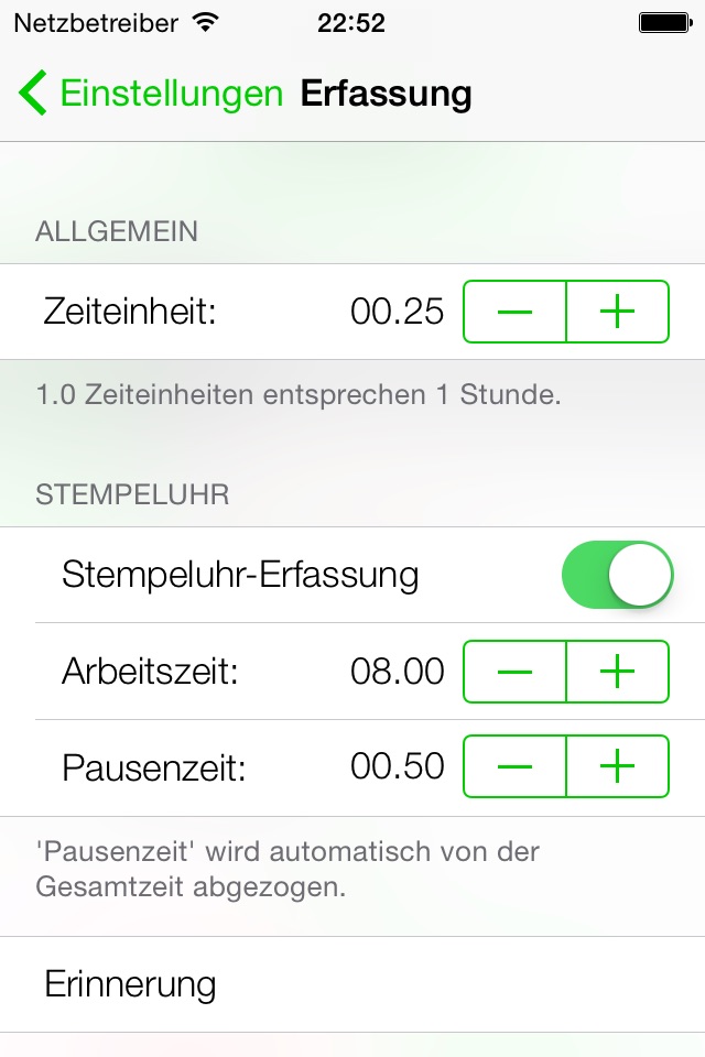 WorkBee Überstundenzähler screenshot 4