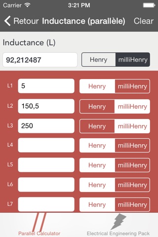 Electrical Parallel Calculator screenshot 3