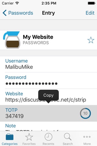 Codebook Lite - Password Manager screenshot 3