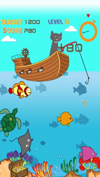 Magnetic Cat Fishing Games for Kids: Catch Fish That You Can! screenshot-3