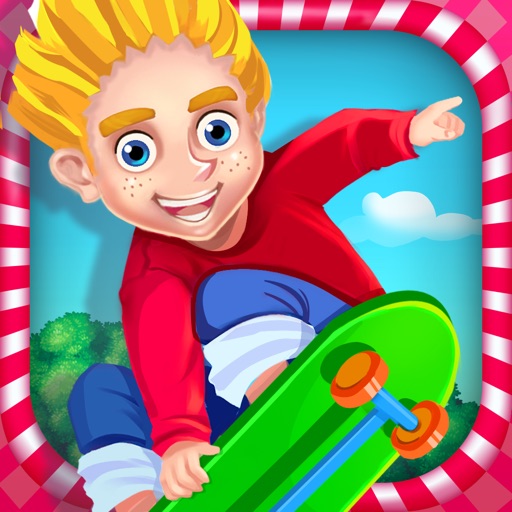 Crazy Skater Kids Speed Race Icon