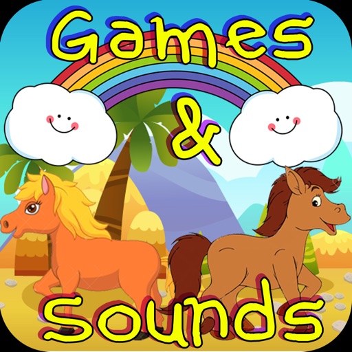 Pony Games for Little Girls : Jigsaw Puzzles, Noises & Memory Match Icon