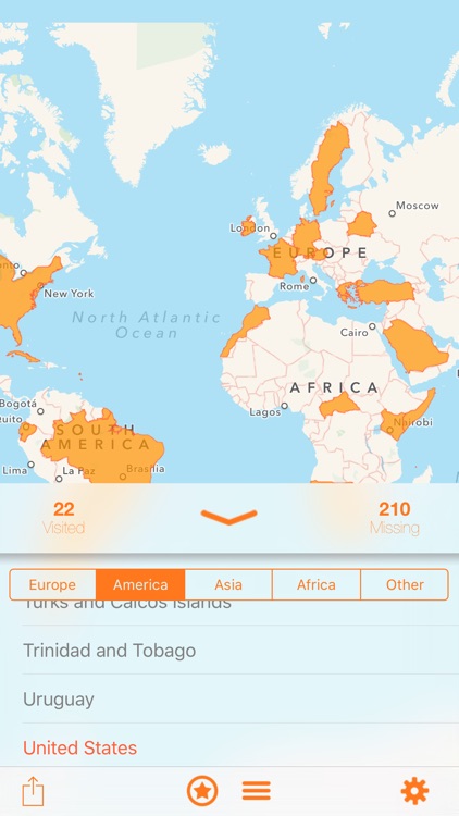 Countries Visited - Map screenshot-3