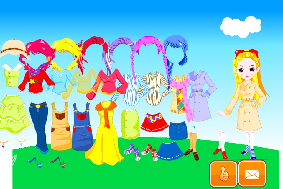 Colorful Doll DressUp screenshot 2