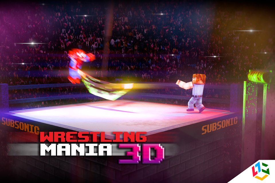 Block Wrestling Mania 3D - FREE Endless Wrestle Game in Cube world screenshot 4