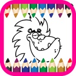 animal cartoon coloring book for kids 3
