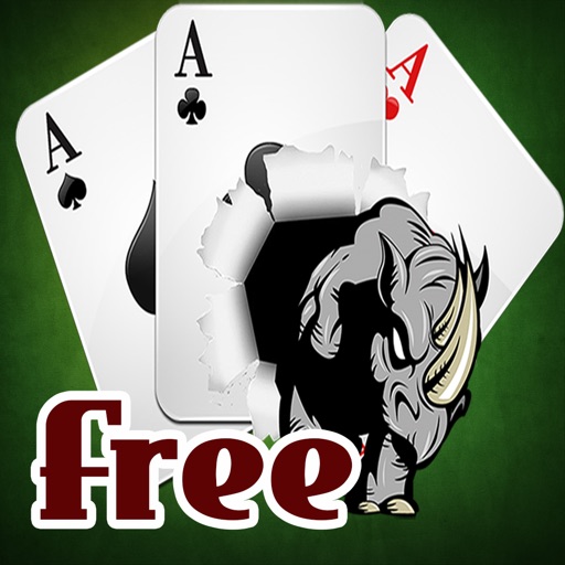 Let It Rhino -Free Best Twist Poker Five Card Hand Las Vegas Casino Strategy Journey iOS App