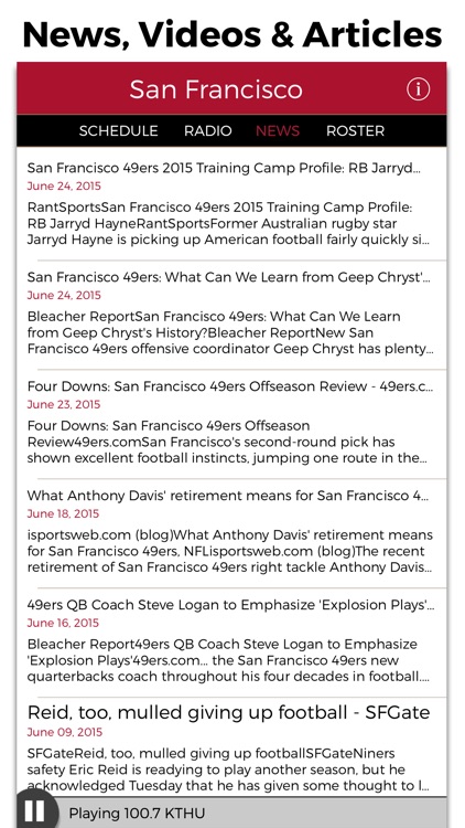 San Francisco Football Radio & Live Scores screenshot-4