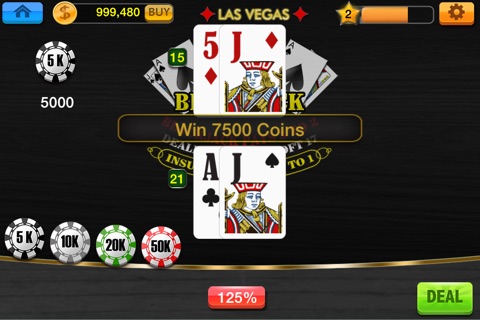 Blackjack 21 Casino Elite screenshot 2