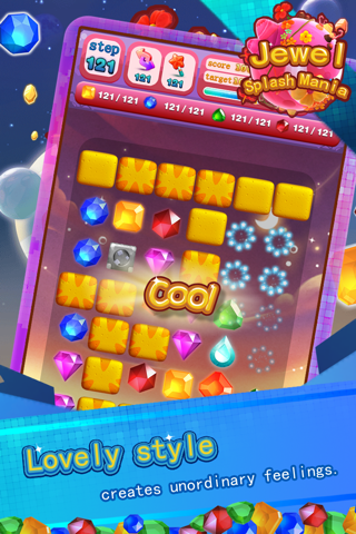 Jewel Splash Mania - Amazing Gem Matching Game screenshot 2