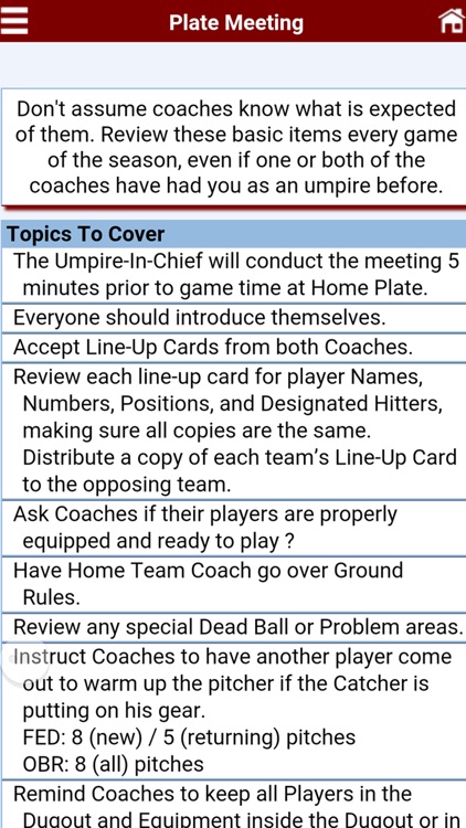 Baseball Umpire Pocket Ref