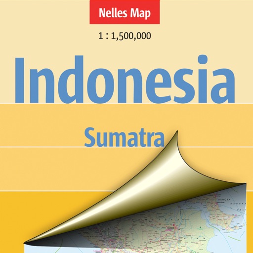 Indonesia: Sumatra. Tourist map. icon