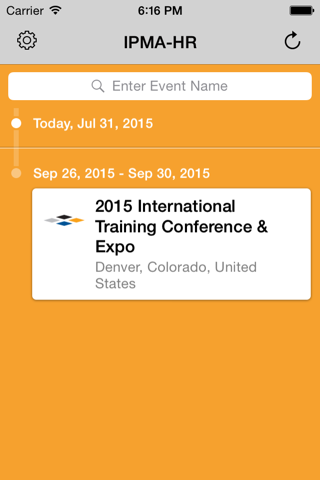 IPMA-HR Events App screenshot 2