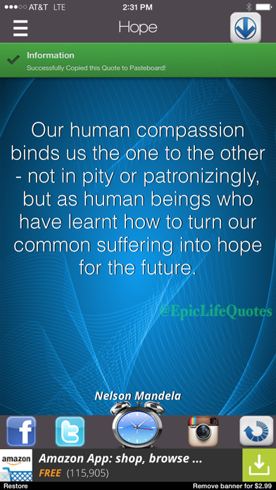 Screenshot #3 pour Epic Life Quotes - Daily Inspirations & Motivations
