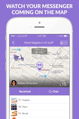 NeedIt - Anytime Anywhere, Deliveries by GPS Location on the way screenshot 3