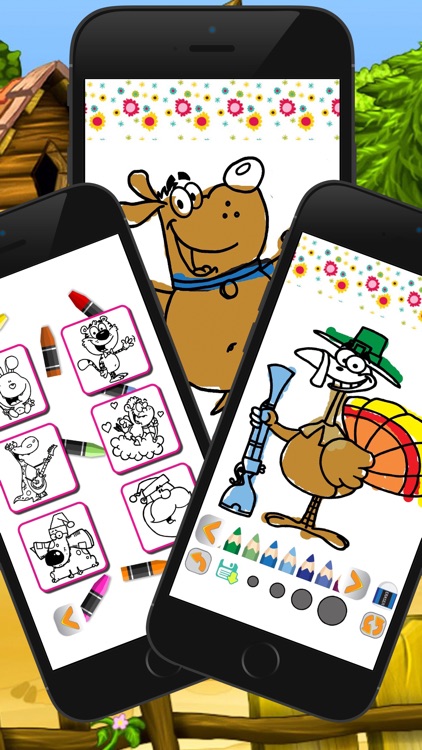 cartoon coloring page and book for kid