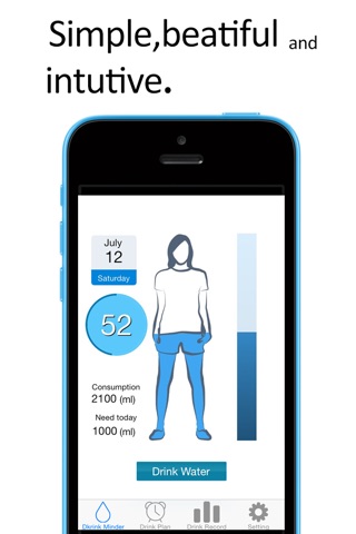 DrinkMinder-Drink Water Reminder and Water Tracker screenshot 2