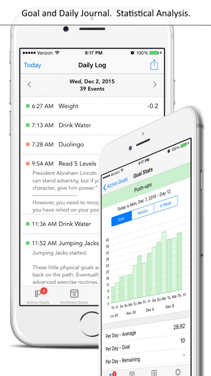 Persistence - Goal and Habit Tracker and Motivator