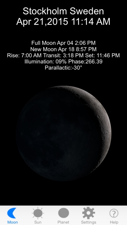 Moon Phase & Sun Rise/Set