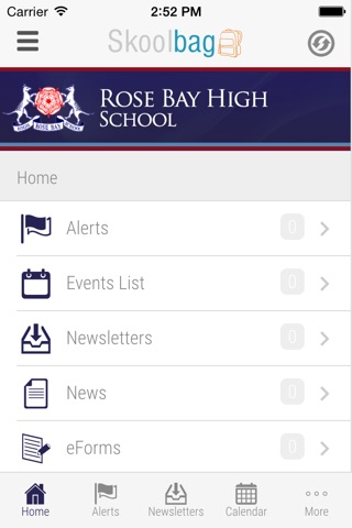 Rose Bay High School - Skoolbag screenshot 2