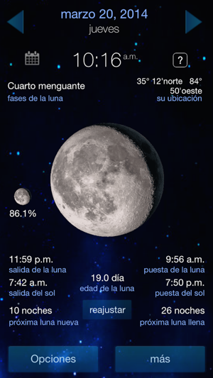 pronosticador del tiempo y el calendario de fases lunares en App Store pronosticador del tiempo y el calendario de fases lunares en App Store
