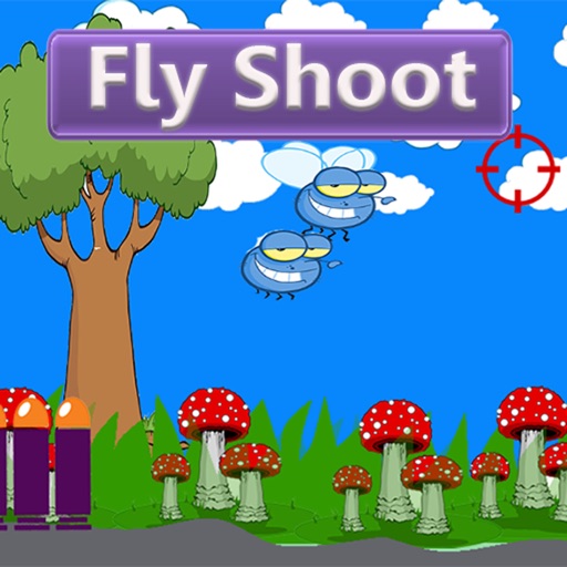 Fly shooting happy in range Icon