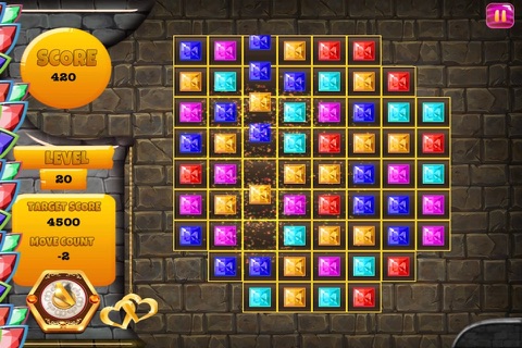 Diamond Miner Craze - Jewel Treasure Match Mania FREE screenshot 2