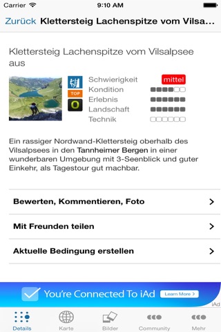 Klettersteige - outdooractive.com Themenapp screenshot 3