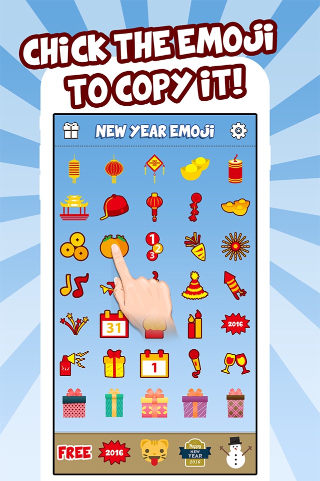 New Year Emoji - Holiday Emoticon Stickers & Emojis Icons for Message Greeting screenshot 4