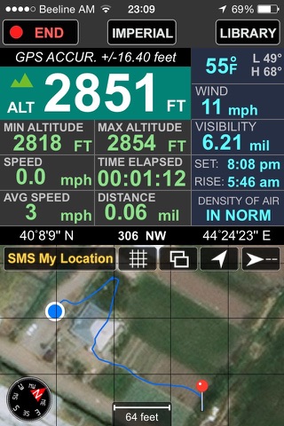 Altimeter PRO (Compass Weather Air Density Track) screenshot 2