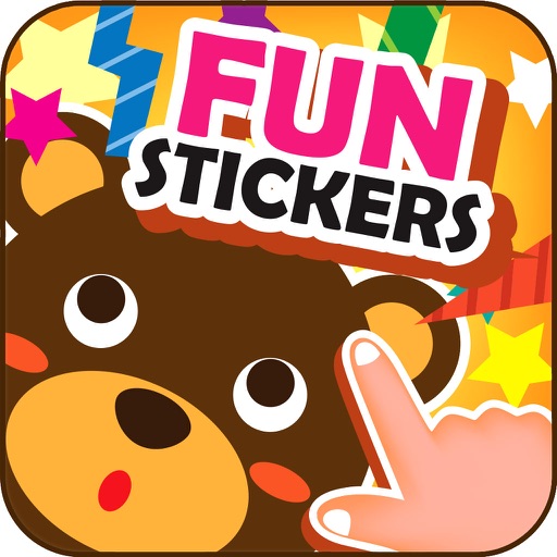 Cute Cartoon Sticker Photo Girl Frame