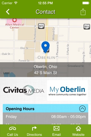 My Oberlin screenshot 2