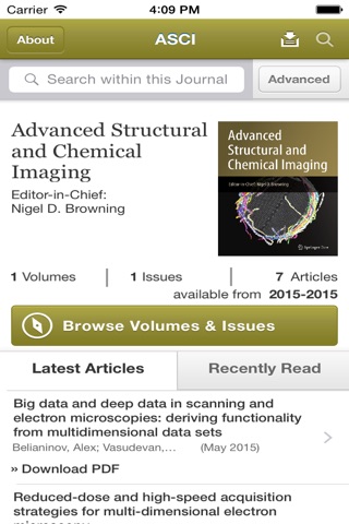 Adv. Structural & Chem Imaging screenshot 2