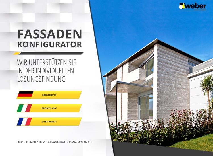 Weber Fassaden Konfigurator CH