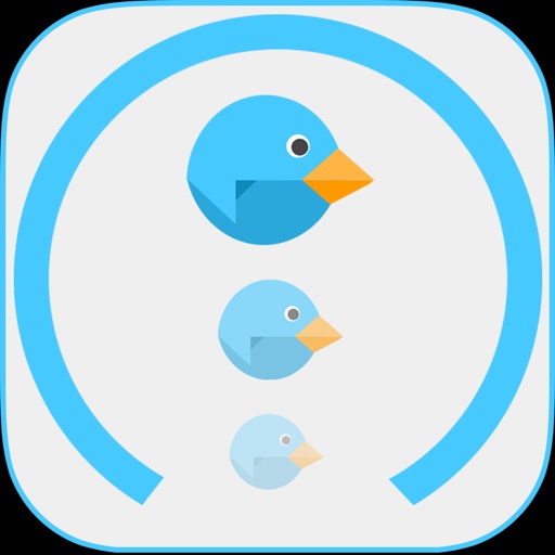 Loop Circle - Blue Bird Tap Fly Icon