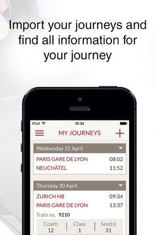 TGV Lyria : horaires & trajets screenshot 3