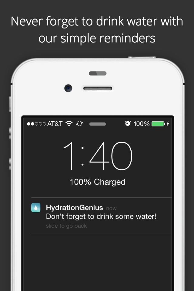 Hydration Genius - Daily Water Logger, keep track of your fluid intake, great for workouts and training screenshot 3