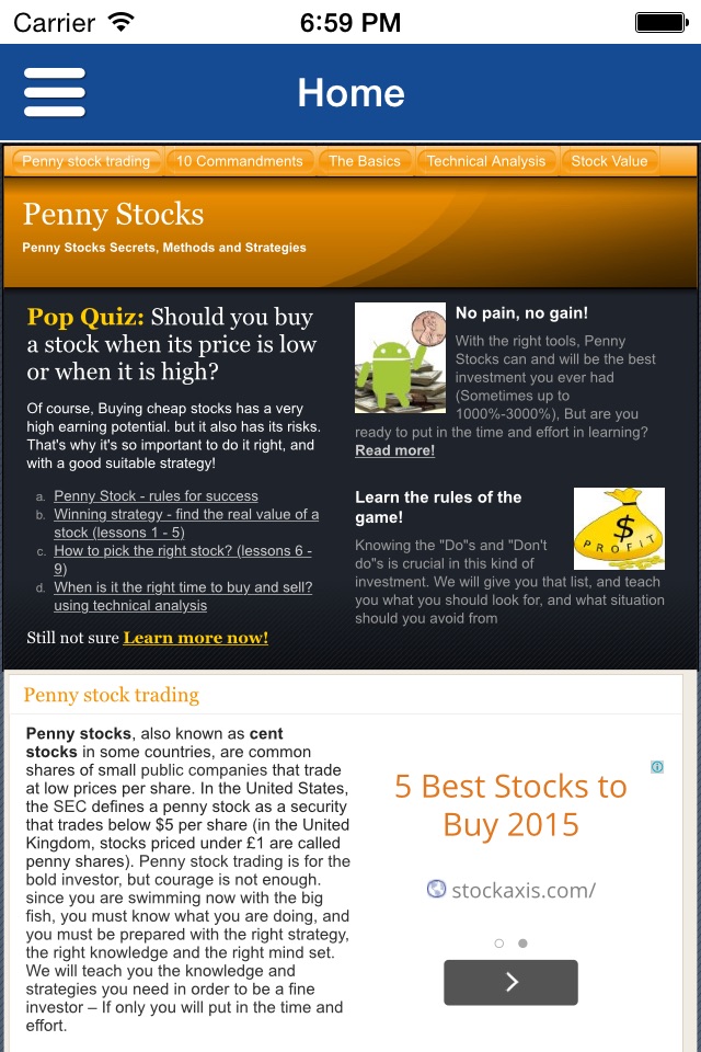 Penny Stocks - Trading Course screenshot 2